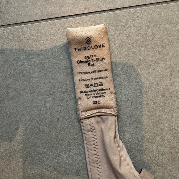 Third Love 24/7 Classic T-Shirt Bra in Taupe Sz. 32C - Picture 10 of 10